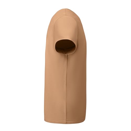 Camiseta Manga Corta algodón orgánico para niñas - Camiseta eterna 175 g/m no se deforma y Elegante para Chicas (FR/ES, Edad, 10 años, Regular, Naranja Greek)