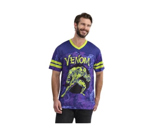 Men's Graphic Soccer Jersey (US, Alpha, Large, Regular, Regular, Purple)