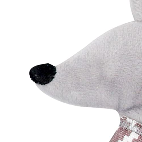 Minlia Cute Plush Cat Toy Crocodile Pet Toy Chew Toys Teaser Cat Crinkle Toys Catnip Pillows Indoor Entertaining Toys(Mouse) #TOP4