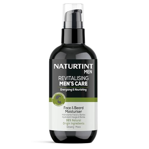 Naturtint | Revitalizing Men’s Care | Bálsamo Hidratante Revitalizante | Hidrata, Suaviza y Revitaliza Piel y Barba | Barba Sedosa y con Brillo | 98% Ingredientes Naturales | Ginseng y Maca | 200 ml
