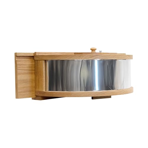 Panoramic in-House Window Bird Feeder with One-Way Mirrored Panel | Easy Fill & Clean from Inside | Plantation Grown Mahogany | Fits 2636 Windows | Watch Birds Up Close Without Disturbing