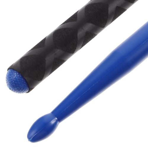 3 pares de baquetas de nylon 5A con cubierta antideslizante azul miniatura 7