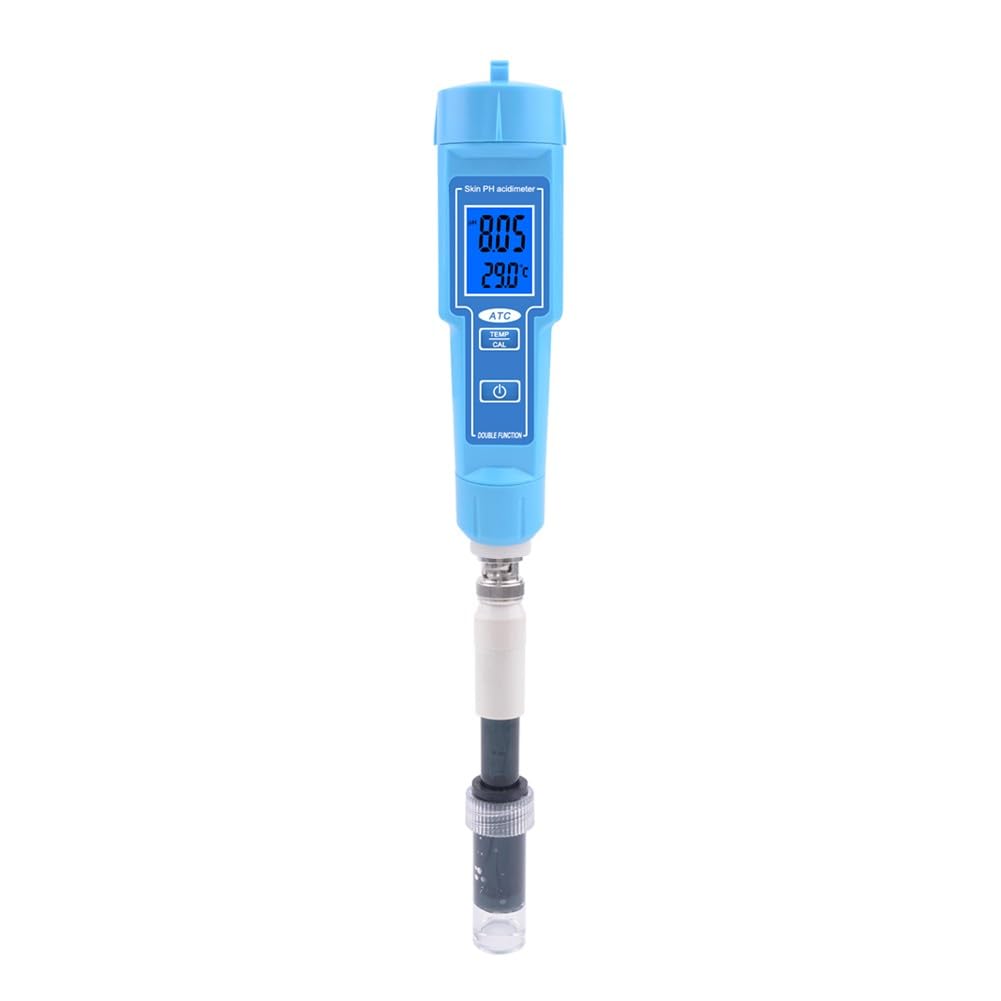 PH - Termometro a penna per alimenti, terreno, frutta, per carne e laboratorio, con test di acidità digitale, IP67, impermeabile, confezione da 1