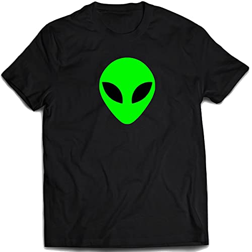 Camiseta Preta Extra Terrestre Alien E.T de bolso (Preto, 6 Anos)