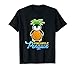 Pingouins tropicaux en forme d'ananas, de pingouins, de pingouins et de roche T-Shirt