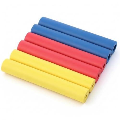 6pcs Foam Grip Tubing, Adaptive Utensil Built Up Handle Grips, Comfort Aid for Elderly Disabled Arthritic Patients with Tools Pens and Utensils