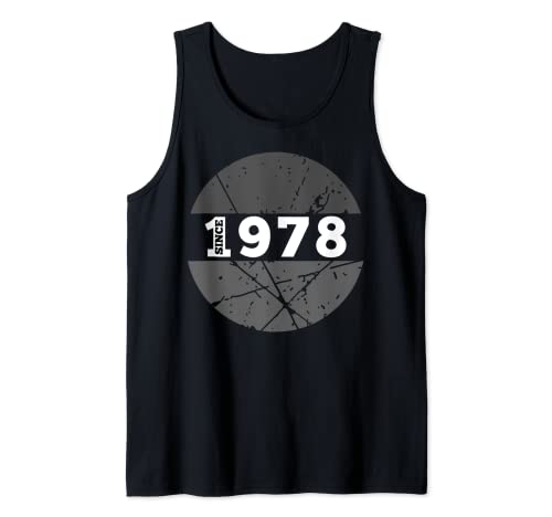Desde 1978 Hombres Mujeres 1978 BDay Born in 1978 Retro Birthday Camiseta sin Mangas