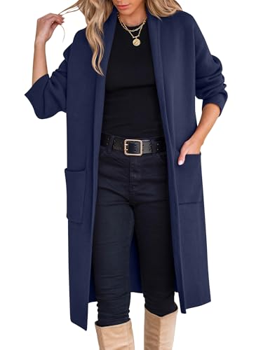 Image of ANRABESS Women's Cardigan Long Sweater Oversized Open Front Knit Coatigan Duster Coat 2026 Trendy Fall Outfits Outerwear