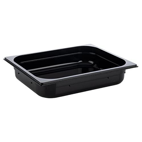 APS 82064 GN 1/2 Récipient Gastronorm en polycarbonate - Dimensions : 325 x 265 mm - Hauteur : 65 mm - Volume : 3,9 l - Noir
