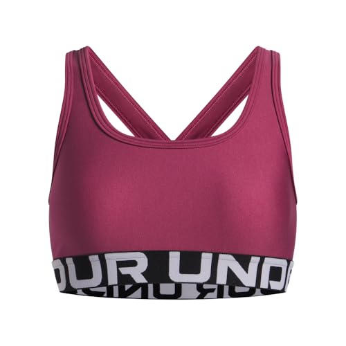 Under Armour Girls' Crossback Mid-Impact Sports Bra