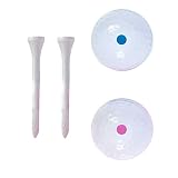 Bexdug 2 Pcs Explodierender Golfball des Geschlechts offenbaren - Explodierendes Golfball-Set,Gender Reveal Golfbälle mit Puder, enthalten 2 Bälle und 2 T-Shirts, Gender Reveal-Ideen