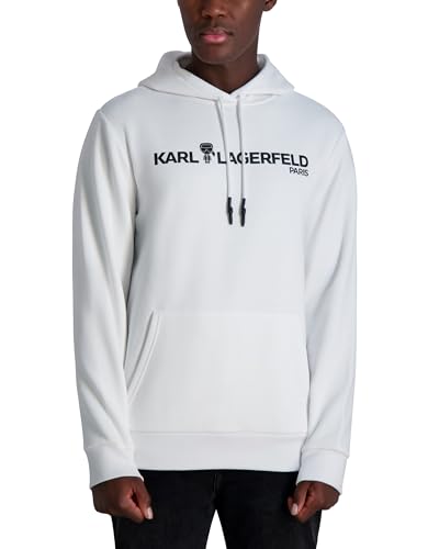 KARL LAGERFELD Men's Soft Long Sleeve Hooded Sweatshirt