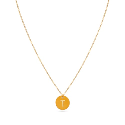 Image of Rubans Demi Fine Stainless Steel Alphabet Pendant CZ Gift for Women & Girls
