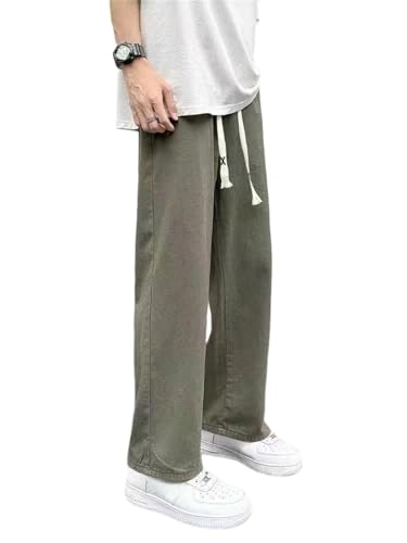Men's Wide Casual Pants Harajuku Streetwear Spandex Plus Size Cotton Big Slacks Trousers