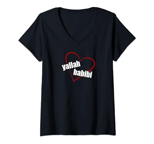 Yalla Habibi My Arabic Sweetheart Camiseta Cuello V