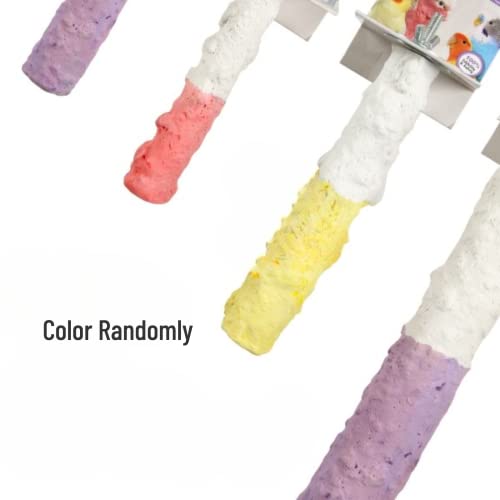 Image of Bird Perches for Parrots-Cuttlebone Calcium Perch Standing Cuttlebone Holder for Birds Cage Accessories Color Randomly (Small)