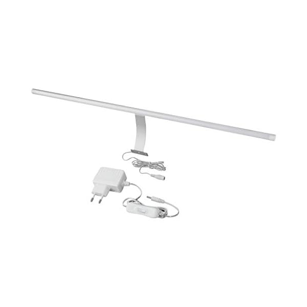 SEBSON® LED Spiegelleuchte 60cm mit Schalter, Schrank Aufbauleuchte, neutralweiß 4000K, 600x13mm, 6W, 450lm, Aluminium… – Bild 3