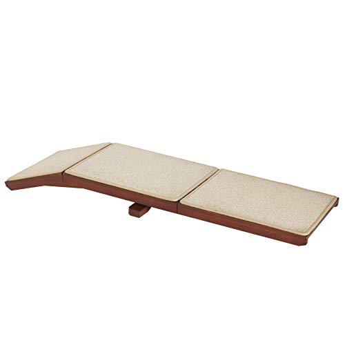 Petsafe Cozyup Sofa Ramp - Durable Wooden Pet Ramp Holds Up To 100 Lb - Great Couch Access For Dogs And Cats - Cherry Finish With Non-Slip Carpet Tread - Folds For Easy Storage #TOP7