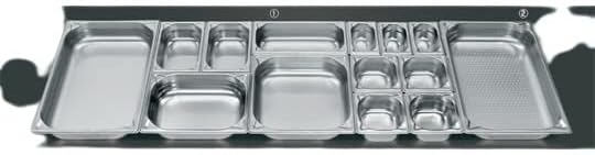 Pro Chef 18-8 GN Pan Reinforced with Anti-Overlap 2/3 200mm