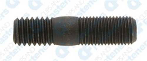 10 Double-End Stud 3/8?-24 SAE x 3/4? - 3/8?-16 USSx1/2