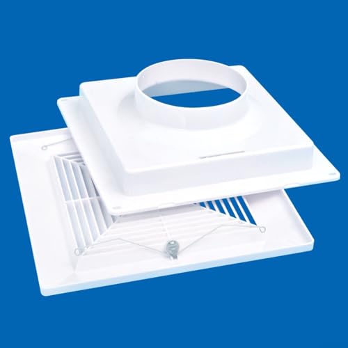 Diffuseur climatiseur carré ABS hotte ventilation tube 150 mm - 7