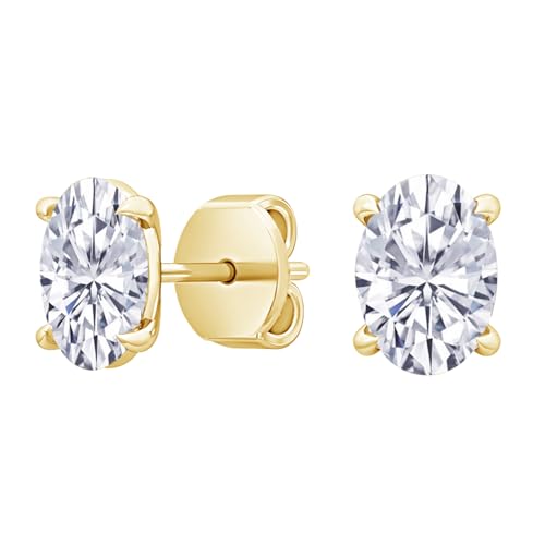 Houston Diamond District IGI Certified LAB GROWN Diamond Stud Earrings for women 4 Prong Push Back (E/F Color VS2/SI1 CLARITY)