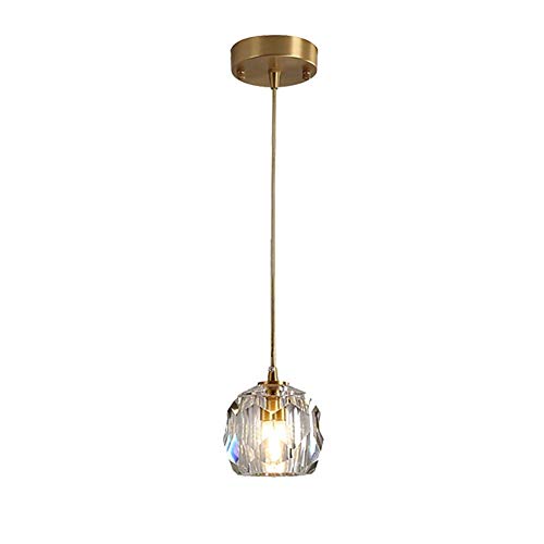 Plafonnier en cristal réglable en hauteur pour sublimer les pièces à plafond bas