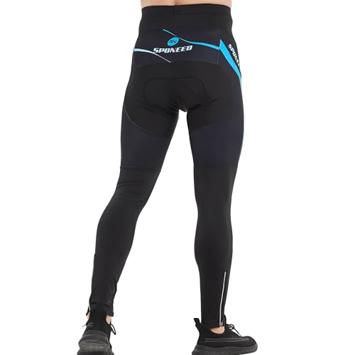 sponeed Men's Bicycle Pants 4D Padded Road Cycling Tights Leggings Outdoor Cyclist Riding Bike Wear