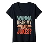 donna broma de papá dad joke scherzo del papà battute padre maglietta con collo a v