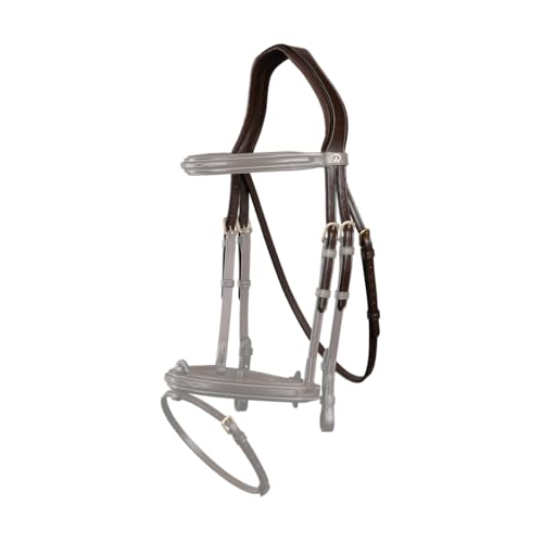 Tétière avec sous-gorge en cuir pour filet et bride de cheval