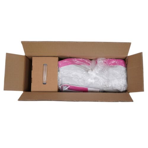 Tappetino gonfiabile, per sport, yoga, allenamento, ginnastica, con pompa, rotondo, per yoga, per la casa, la palestra, l'allenamento, lo sport, 100 x 10 cm, rosa