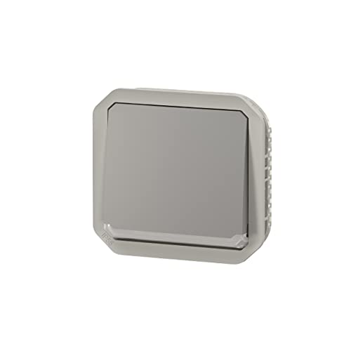 va y viene o interruptor – 10a – luminoso – gris – composable – legrand plexo 069513l