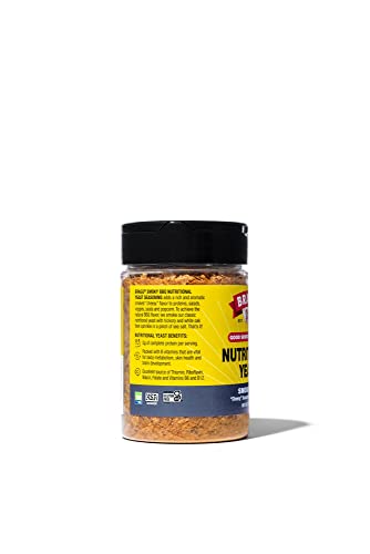 Bragg Premium Nutritional Yeast Seasoning - Vegan, Gluten Free – Good Source Of Protein & Vitamins – Nutritious Savory Parmesan Cheese Substitute (Smoky Bbq, 3.0 Ounce (Pack Of 6)) #TOP2