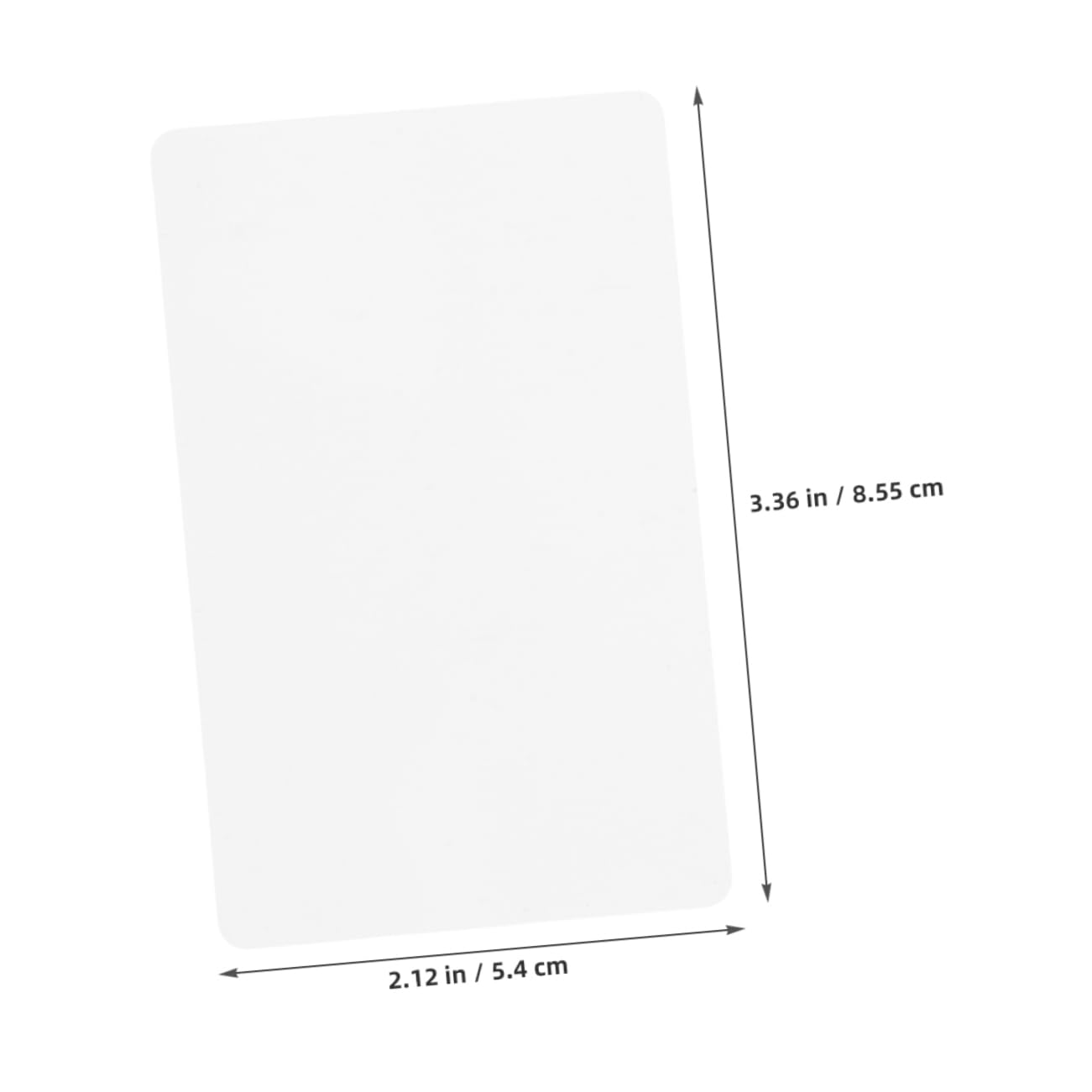 Carte Pvc Bianche Stampabili 100 Pezzi per Stampa Fronte Retro