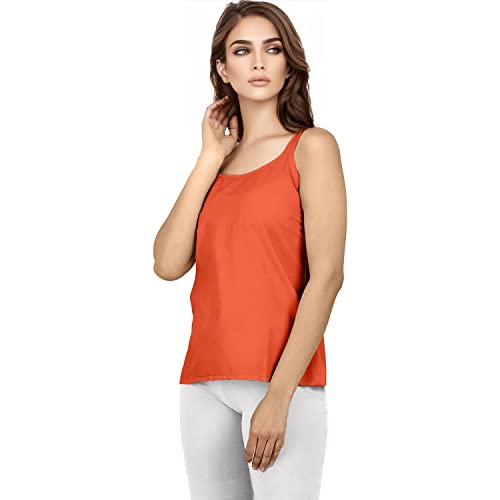 Image of Cotton Short Camisole Non-Stretchable Slip for Women | Short Kurti Slip | Short Camisole | Half-Length Lining | Waist Length Inner | Sameez | Samij(Half Slip)