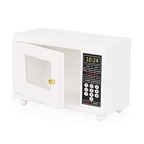 Odoria 1/12 Miniature Microwave Dollhouse Kitchen Accessories, White