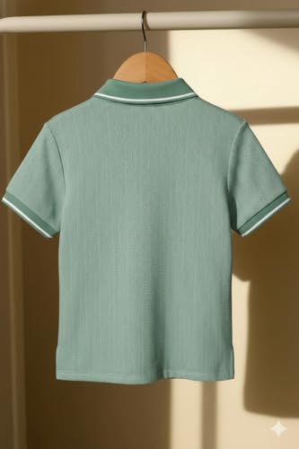 Image of Mack Jonney Men's Premium Jacquard Polo T-Shirt | Short Sleeve Soft Knit Fabric | Stylish Casual & Smart Wear Polo-M6938