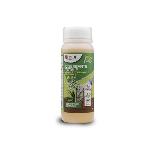Zapi Garden | Diserbante Totale Azione Sistemica Post Emergenza, Liquido Concentrato Contro Malerbe, Flacone 500ml