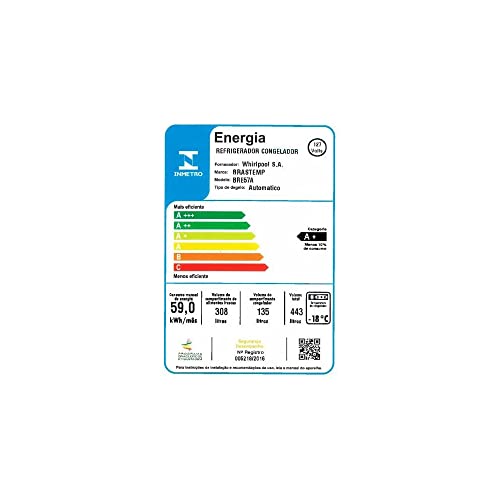 Geladeira Frost Free Brastemp Inverse 2 Portas 443L Evox BRE57AK 220V