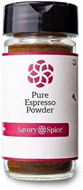 Savory Spice Pure Espresso Powder - Espresso Powder for Baking, Cooking & Desserts | Best Espresso Powder for Tiramisu (Medium Jar - Net: 1.15 oz)