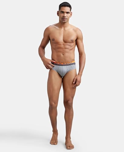 Image of Jockey FP01 Men Super Combed Cotton Solid Brief with Ultrasoft Waistband