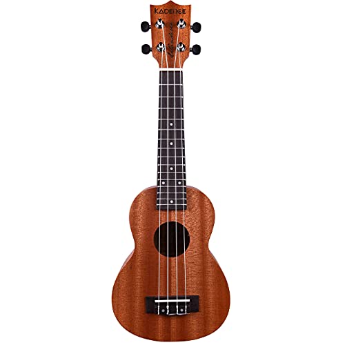 Kadence Wanderer Mahogany wood Ukulele (Online LEARNING course free having 66 videos) soprano 21" (Super Combo, Bag with Tuner, Strap, Fluorocarbon String Set, Capo and Learning Course)