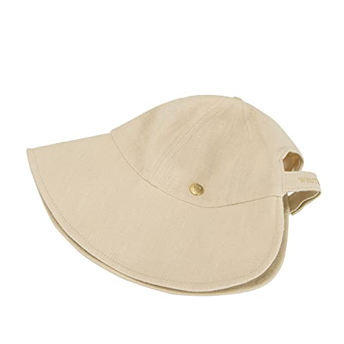Sombrero Bonnet Victorian de Lino Plegable para Mujer miniatura 5