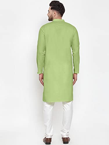 Image of Men's Cotton Blend Kurta Pyjama Set