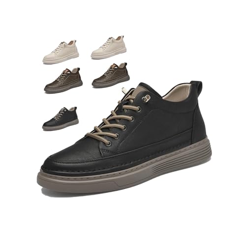 Generic Men's Invisible Height Increasing Oxford Shoes, Elevator Sneakers, Breathable, Anti-Slip, 2