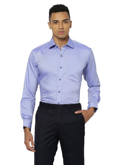 smockers Men Slim Fit Solid Cut Away Collar Formal Shirt | Formal Shirt | Office Wear Shirt