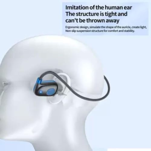 Image of Drumstone Open Ear Headset Wireless Bone Conduction Headphones Sports Earphones Running Cycling Workout Gym Exercise Bluetooth Connectivity Sweatproof Lightweight Comfortable Secure Fit Hands Free Set