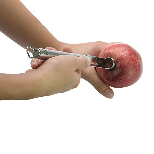 WMF Profi Plus Apfelausstecher 21,5 cm, Cromargan Edelstahl teilmattiert, Apfelkernausstecher ideal für Äpfel und Birnen, Apfelentkerner – Ansicht 2