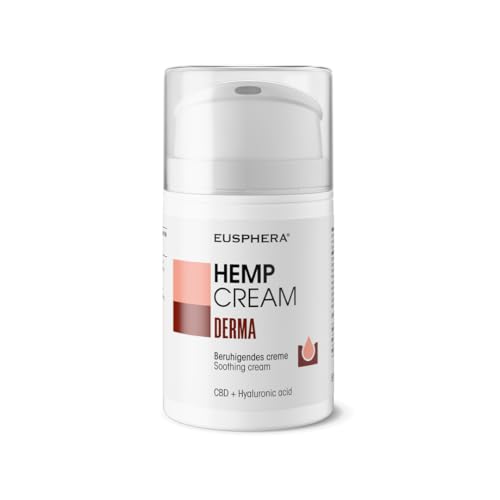 EUSPHERA - EU4DERMA - Creme für Gesicht und Körper mit natürlichen Inhaltsstoffen zur topischen Anwendung Beruhigende Wirkung bei Dermatitis, Akne und epidermalen Läsionen von Psoriasis 50ml