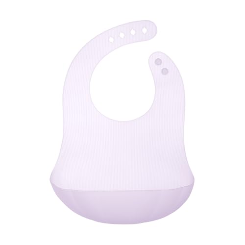 Image of Olababy Fold N Go Silicone Baby Bib w Travel Case | Lightweight Design Eases Pressure Bruising for Infants & Toddlers